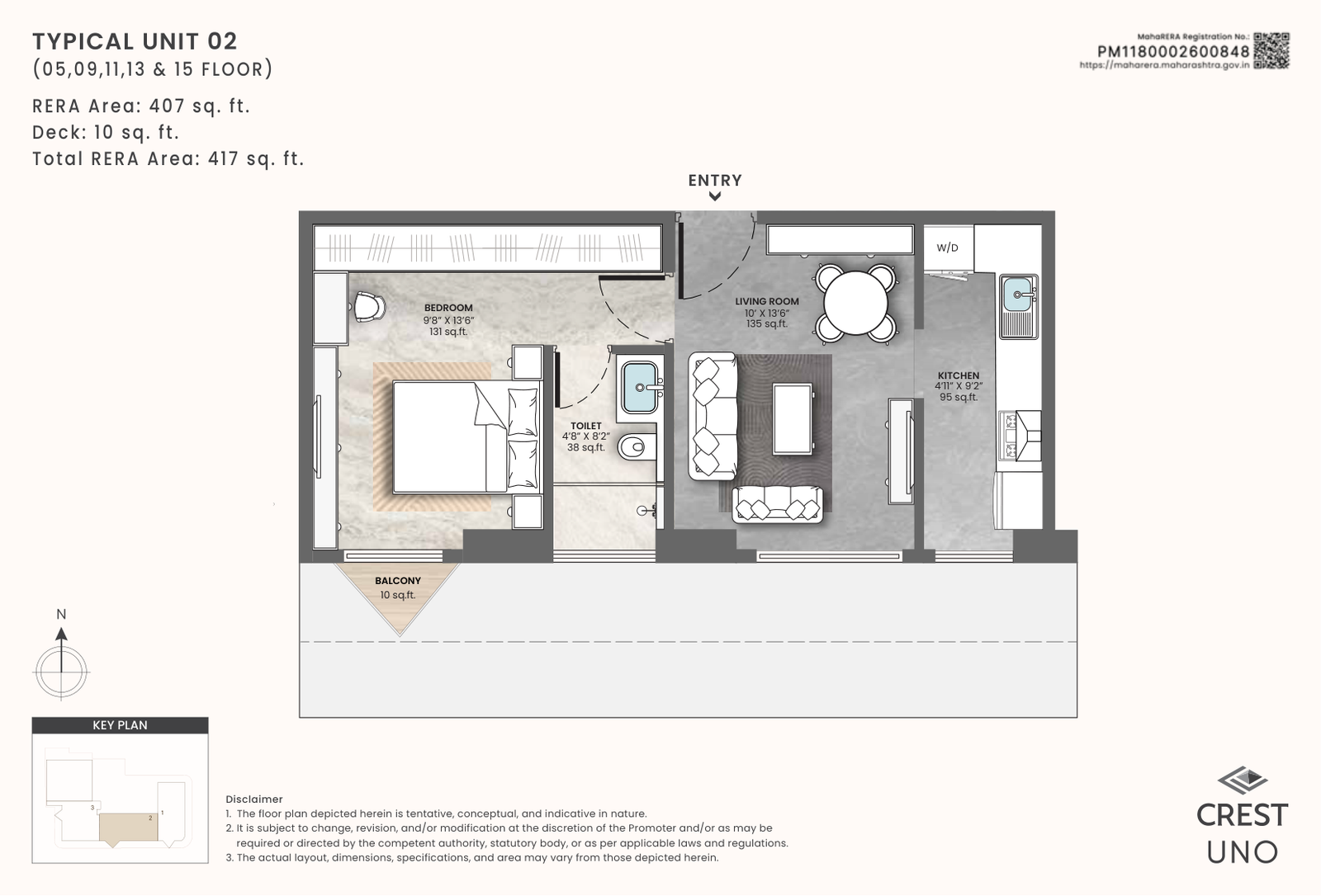 Crest Uno floor plan 4