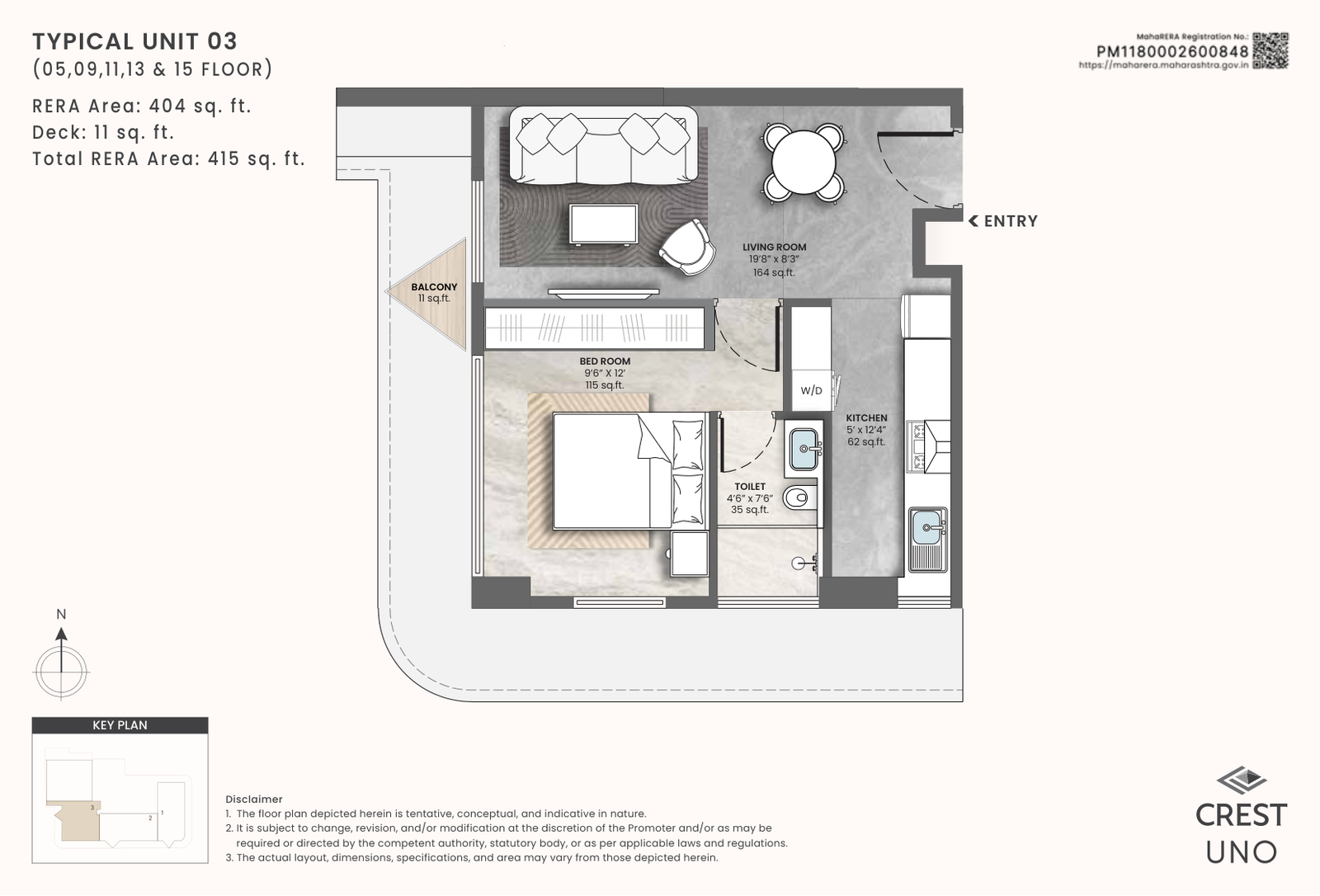 Crest Uno floor plan 5